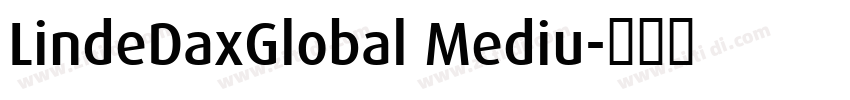 LindeDaxGlobal Mediu字体转换